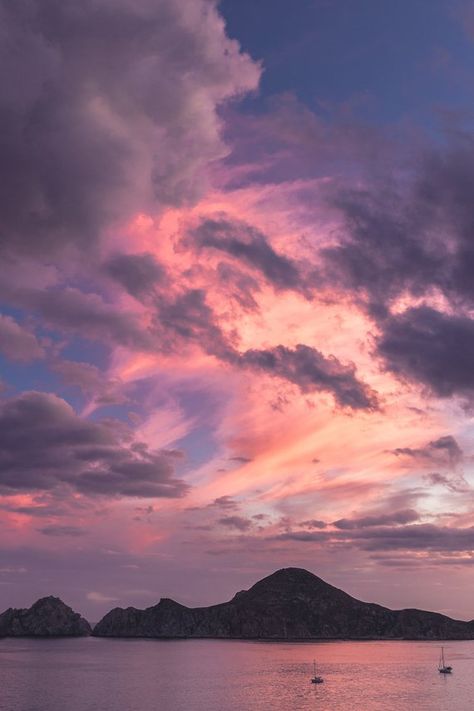 Clouds Over Cabo 2 Hanako Aesthetic, Kara Core, Dark Silhouette, Iphone Wallpaper Sky, Sky View, Skylark, Setting Sun, Pretty Sky, Sky Art