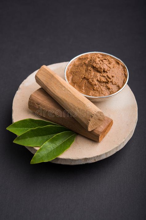 Ayurvedic chandan lape or lep or sandalwood paste stock photography Powder For Face, Ayurveda Beauty, Homemade Coconut Oil, Sandalwood Powder, Diy Coconut Oil, Coconut Oil For Face, Honey Face, Herbal Tea Blends, Vanilla Essential Oil