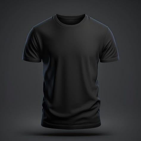 Plain Black Tshirt Front And Back, Tshirt Mockup Design, Mockup Camisa, Hoodie Template, Mock Up T Shirt, Plain Black T Shirt, T Shirt Design Png, Tshirt Png, Design Jersey