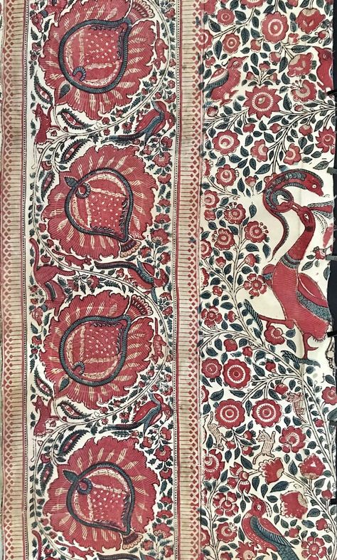 Buy Antique Block Print Panel Indian Antique Fabric 18th Century Coromandel Coast Home Decor Interior Design Vintage Home Online in India - Etsy Indian Prints, Indian Block Print, Indian Textiles, Antique Fabrics, Antique Textiles, Block Printing Fabric, Miniature Art, Vintage Home, Textile Prints