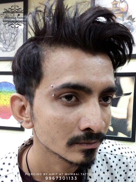 Eye brow piercing . @mumbaitattoocolaba  📲+919967301133 . . #piercing #eyebrowpiercing #bodypiercing #eyebrows #mumbai #piercingstudio #colaba Eyebrow Piercing Men, Anti Eyebrow Piercing, Brow Piercing, Anti Eyebrow, Eyebrow Piercing, Piercing Studio, Eye Brow, Big Guys, Tattoo Studio