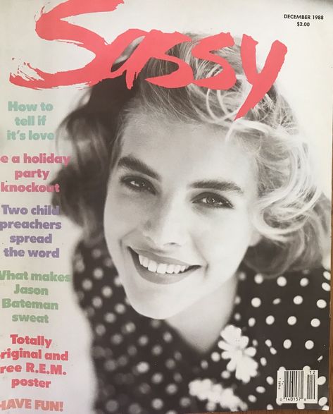 Let’s Read Sassy, December 1988! – The Avocado Sassy Magazine, Lucky Magazine, Jason Bateman, 90s Memories, Christian Slater, Girls Magazine, Teen Magazine, Sassy Girl, George Michael