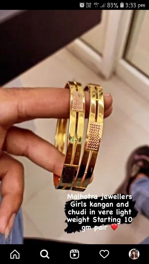 Gold Bangles For Regular Use, Gold Kda Women, Regular Use Gold Bangles, Gold Churi Design Latest, Grt Jewellers Bangles, Bangel Design Gold Latest, Latest Gold Kada Design For Women, Gold Bengals Designs Latest, Simple Bangle Designs Gold