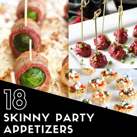 Skinny Healthy Appetizers for Parties! Low Calorie Appetizers, Ww Appetizers, Healthy Party Appetizers, Sweet Potatoe Bites, Light Appetizers, Party Appetizers, Holiday Appetizers, Perfect Appetizers, Christmas Appetizers