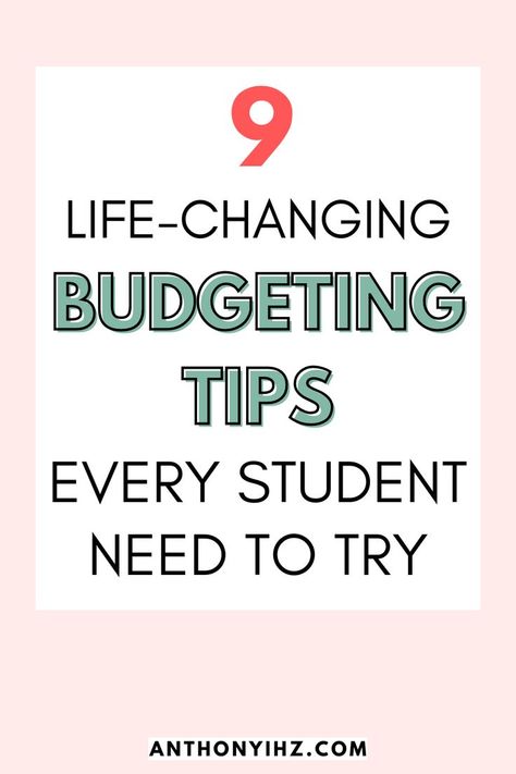 Money Saving Tips For Students, Monthly Budget College Student, How To Budget College Student, Budgeting Tips For College Students, How To Save Money As A College Student, Finance Tips For College Students, Budgeting For Students, College Student Budget Template, Money Saving Tips For College Students