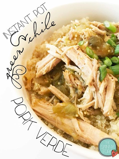 Pressure Cooker Pork Tenderloin, Pork Verde, Green Chile Pork, Verde Salsa, Green Chili Pork, Pork Enchiladas, Pressure Cooker Pork, Chili Verde, Low Carb Pork