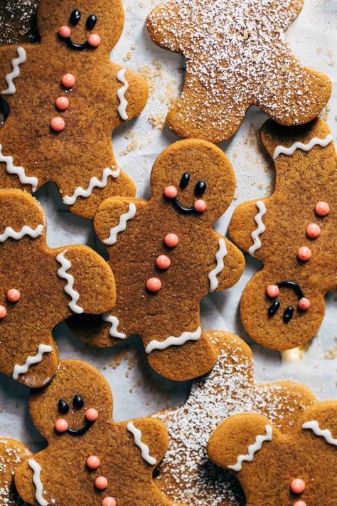 BEST Gingerbread Cookies (thick, soft and chewy) | Butternut Bakery Icing For Gingerbread Cookies, Best Gingerbread Cookie Recipe, Gingerbread Man Cookie Recipe, Best Chocolate Chip Muffins, Vegan Gingerbread Cookies, Butternut Bakery, Gingerbread Cookie Recipe, Best Gingerbread Cookies, Gingerbread Cookie Dough