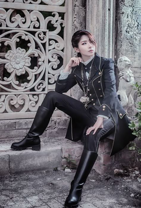 Immortal Thorn -The Forever Rose- Ouji Lolita Jacket Ouji Fashion, Mode Steampunk, Prince Clothes, Royalty Aesthetic, Royal Aesthetic, Gothic Style, Dark Beauty, Steampunk Fashion, Fantasy Clothing