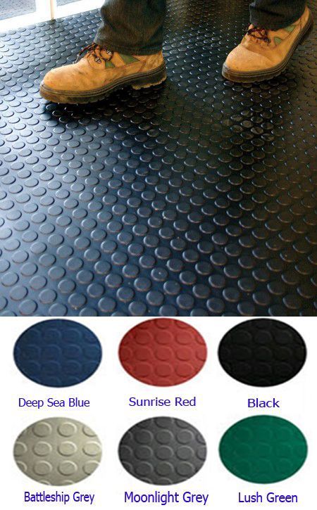 Rubber Garage Flooring, Garage Flooring Options, Rolled Rubber Flooring, Garage Boden, Painting Front Porch, Garage Floor Paint, Garage Floor Tiles, Porch Floor, Painted Front Porches