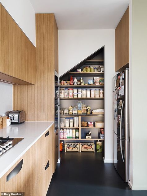 Apartment Kitchen Storage Ideas, Corner Kitchen Pantry, Kitchen Pantries, Compact Kitchens, Small Kitchen Pantry, Traditional Kitchen Cabinets, Laminate Kitchen Cabinets, Modern Pantry, Corner Kitchen