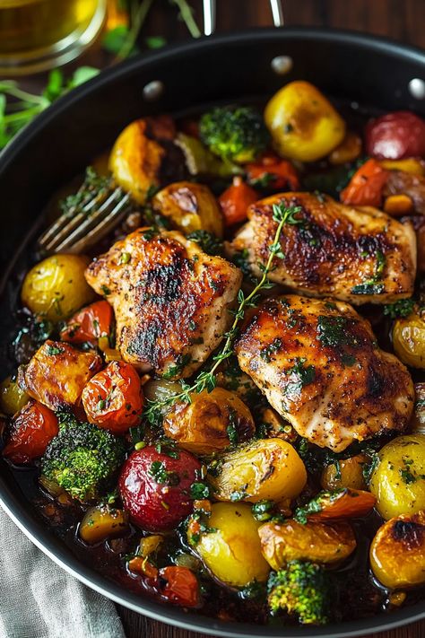 One Pan Balsamic Chicken Balsamic Chicken And Vegetables, Meals That Impress, Marinated Chicken And Veggies, Balsamic Pesto Chicken, Chicken Plates Ideas, Beets And Chicken, Hassle Back Chicken, Dinner Prep For The Week, Balsamic Chicken And Veggies