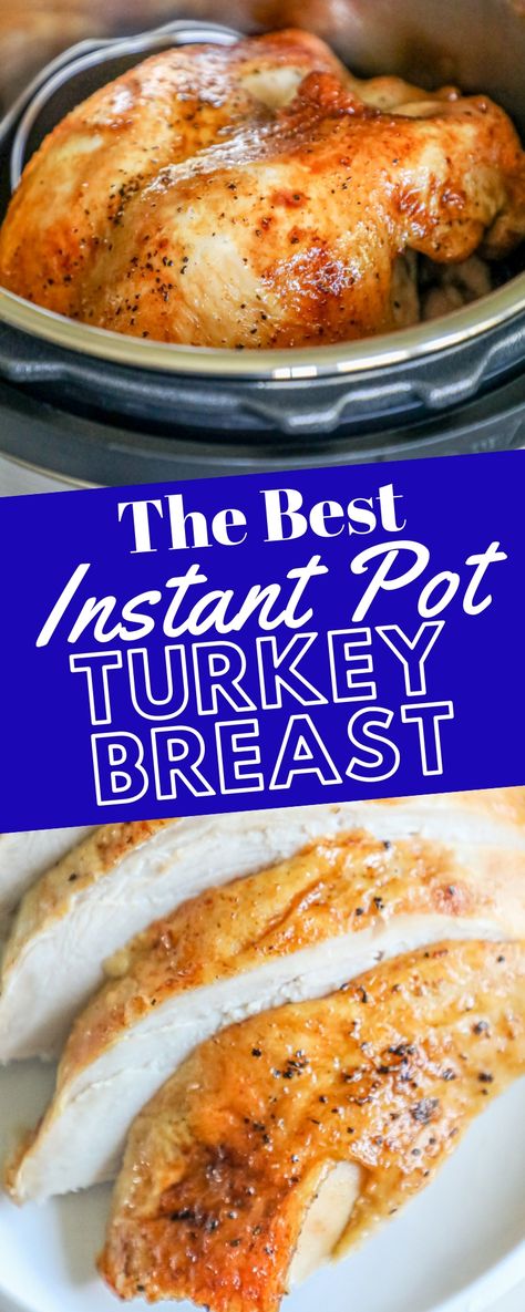 The Best Instant Pot Roasted Turkey Breast Recipe - Sweet Cs Designs Instant Pot Turkey Breast, Instant Pot Turkey, Cooking Turkey Breast, Turkey Breast Recipe, Roast Turkey Breast, Instant Pot Meals, Turkey Chicken, Instant Pot Recipe, Instant Pot Recipes Chicken