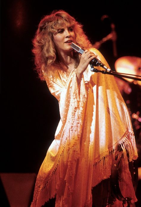 Stevie+Nicks+Is+Having+a+Moment:+Shop+Her+13+Best+Looks+Ever+via+@WhoWhatWear Stevie Nicks Lyrics, Stevie Nicks Style, Stephanie Lynn, Ancient Queen, Stevie Nicks Fleetwood Mac, 70s Vibes, Iconic Dresses, I'm With The Band, Fleetwood Mac