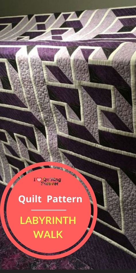 Labyrinth Quilt Pattern, Labrynth Quilt Pattern Free, Labyrinth Walk Quilt Pattern Free, Labyrinth Quilt Pattern Free, Illusion Quilts Pattern, Maze Quilt Patterns Free, Interwoven Quilt Pattern Free, Walk About Quilt Pattern Free, Optical Illusion Quilts Patterns Free