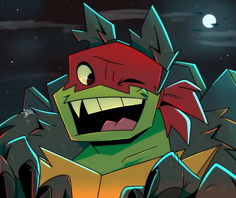 Tmnt Halloween Fanart, Raphael Tmnt Art, Rottmnt Halloween Fanart, Rottmnt Raphael, Tmnt Halloween, 2012 Tmnt, Tmnt Fanart, Rockabilly Baby, Raphael Tmnt