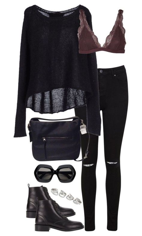 Moon Vibes, Boot Outfits, Look Boho Chic, 40s Style, Black Clothes, Fashion Goals, Edgy Chic, Black Outfits, Rock Punk