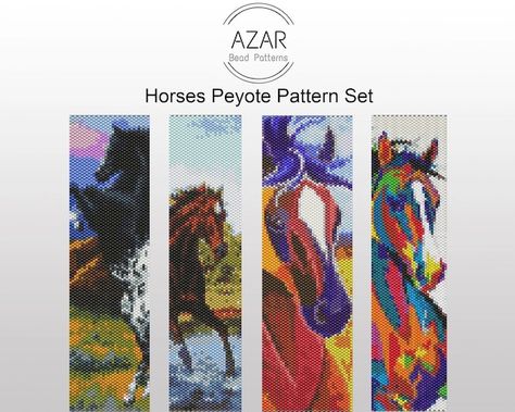 Animal Bracelet Patterns, Animal Bracelet, Horse Animal, Giraffe Pattern, Loom Pattern, Horse Pattern, Loom Bands, Beadwork Patterns, Beaded Bracelet Patterns