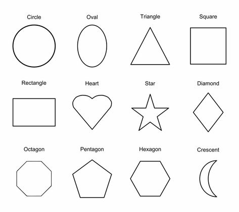 10 Best Printable Shapes Chart - printablee.com Blank Shapes Templates, Simple Geometric Shapes, Shape Outlines Free Printable, Printable Geometric Shapes Templates, Printable Shapes Templates, Shape Chart Printable, Shapes Svg Free, Shape Templates Printable Free, Stencil Shapes Templates