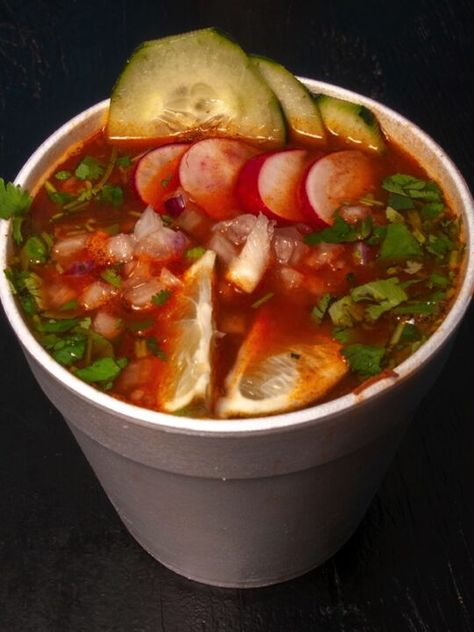 birria ramen in a white cup on a dark background Korean Mexican Fusion, Birria Ramen, Mexican Meat, Goat Meat, Japanese Noodles, Japanese Ramen, Fusion Food, Latin American, International Recipes