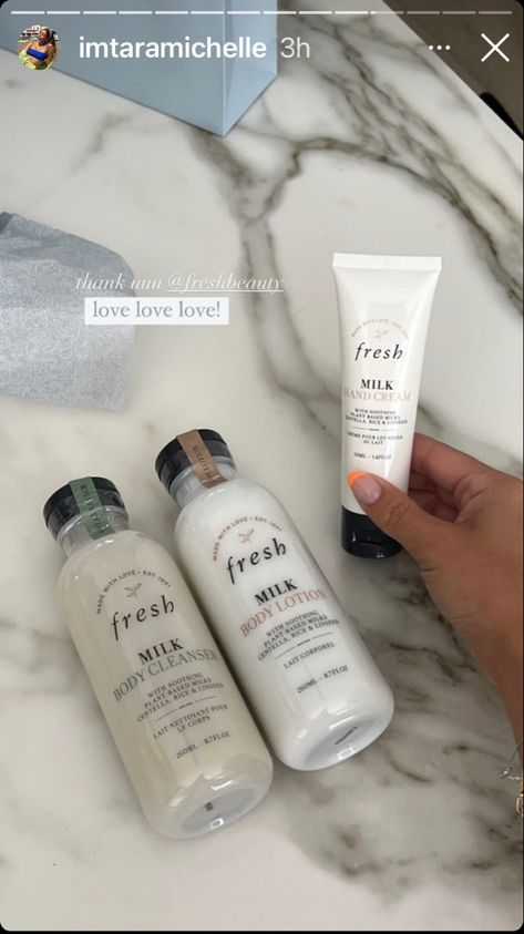 Fresh Milk Body Cleanser, Fresh Milk Body Lotion, Milk Body Lotion, Milk Cleanser, Rice Milk, Fresh Milk, Body Cleanser, Hand Cream, Makeup Skin Care