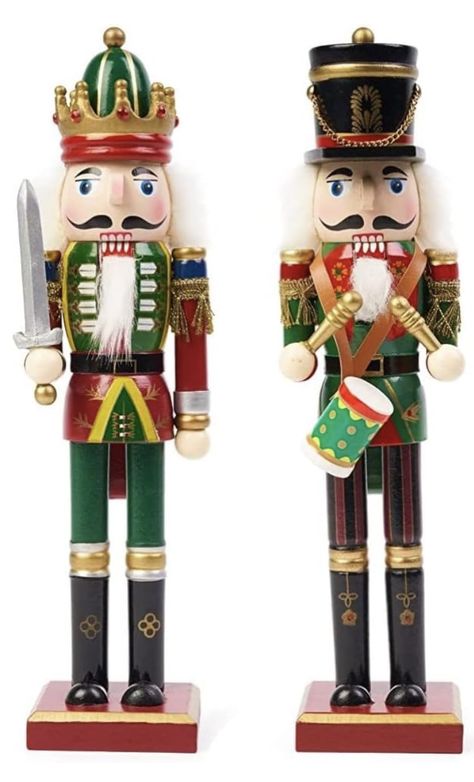 [High quality] Made of high quality pine and wood, hand-painted, durable and eco-friendly, smooth surface without burrs, bright colors, not easy to fade, not easy to age and break, sustainable use for many years Traditional Nutcracker, Christmas Tree Party, Christmas Traditional, Nutcracker Figures, Fireplace Christmas, Nutcracker Christmas Decorations, Wooden Nutcracker, Nutcracker Soldier, Home Fireplace