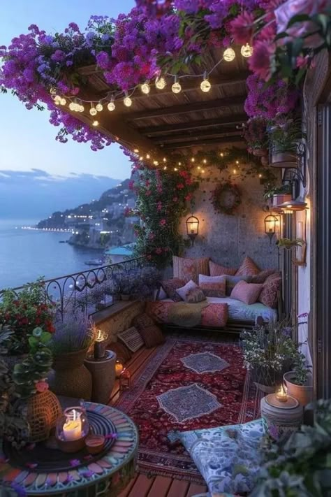 25+ Genius Apartment Balcony Decorating Ideas for a Cozy Retreat - HubPages Balcony Vibes, Boho Balcony, Cozy Outdoor, Apartment Balcony Decorating, Balcony Design, Apartment Balconies, Dream House Interior, House Smells, Garden Cottage