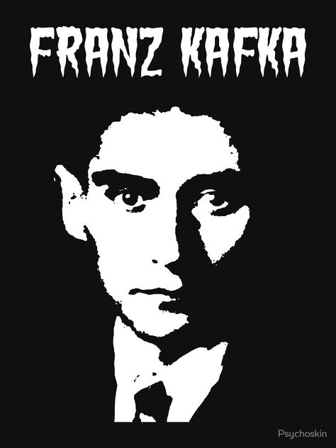 Franz Kafka" T-Shirts & Hoodies by Psychoskin | Redbubble Franz Kafka Drawing, Frans Kafka, Lonliness Art, Frank Kafka, Metamorphosis Art, Franz Kafka, Retro Room, Silhouette Stencil, Stencil Art