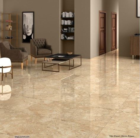 Tan Tile Living Room, Beige Marble Living Room Floor, Porcelain Tile Floor Living Room, Bedroom Tiles Design, Tiles Design For Floor, Egypt House, Living Room Tiles Design, Bedroom Tiles, Tiles House