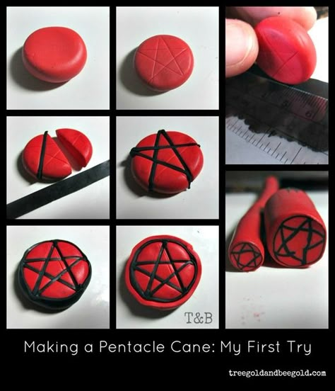 Beads - Fine Craft Guild - 1 Polymer Cane, Tin Ideas, Make Beads, The Tarot Cards, Polymer Clay Cane Tutorial, Pagan Spirituality, Pagan Crafts, Clay Making, Star Tutorial