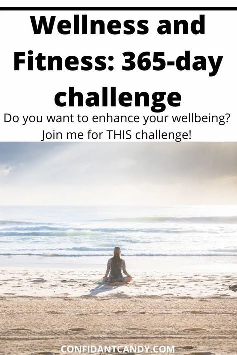 Wellness and Fitness: 365-day challenge - Confidant Candy 365 Day Workout Challenge, 365 Workout Challenge, 365 Days Challenge, Constant Headaches, 365 Day Challenge, 365 Challenge, Wellness Challenge, Water In The Morning, Life Management