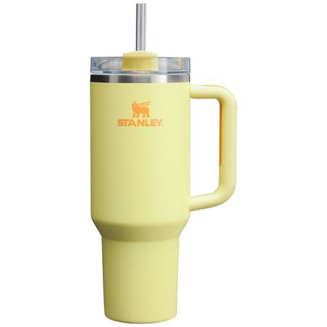 Stanley 40 oz Stainless Steel H2.0 FlowState Quencher Tumbler | Target Thermos Bottle, Vacuum Flask, Stanley Cup, Reusable Straw, Tumbler With Straw, Insulated Tumblers, Kitchen Storage Organization, Yellow Color, Cup Holder