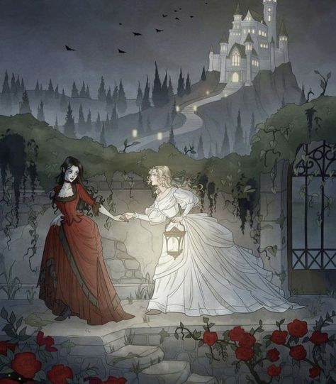 Fiction Aesthetic, Carmilla And Laura, Gothic Literature, Victorian Vampire, Vampire Pictures, Foto Top, Rennaissance Art, Lesbian Art, Vampire Art