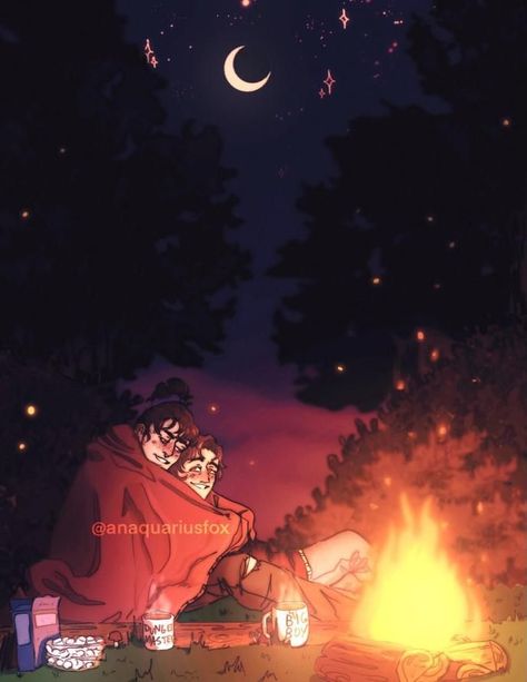 Steddie Fanart, Fire Night, Campfire Stories, Camp Fire, Manga Comics, The Boys, Campfire, Stranger Things, Stranger Things Fanart