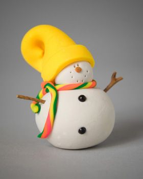 Clay Snowmen, No Carve Pumpkin Decorating Ideas, Polymer Clay Snowman, No Carve Pumpkin, Clay Snowman, Pumpkin Decorating Ideas, No Carve Pumpkin Decorating, Clay Christmas, Polymer Clay Ornaments