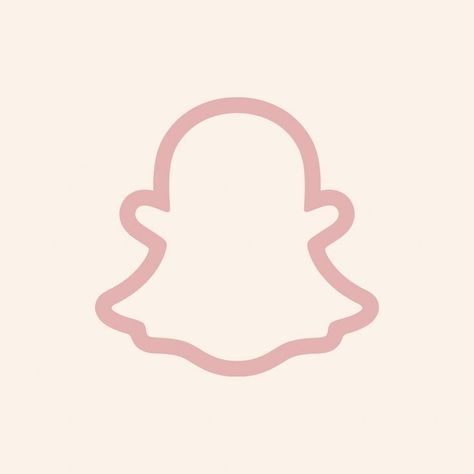 Logo Snapchat Aesthetic, Snapchat Icons Aesthetic, Beige Pink Icons, Snap Icon Aesthetic, Snapchat Icon Aesthetic Pink, Snapchat Logo Pink, Snapchat Aesthetic Icon, Iphone Widgets Pink, Coquette Aestethic Icons