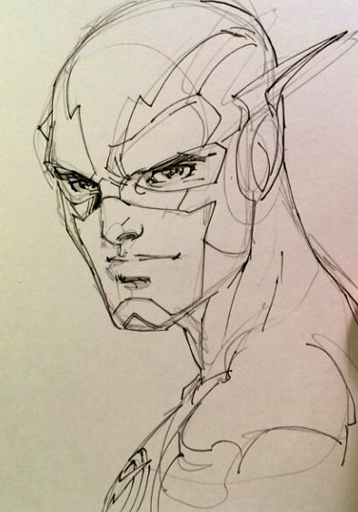 -Sketch of The Flash by Jim Lee- I like this drawing of flash because it shows clarly who the drawing ment to be but still hasnt got a lot of detail. Flash Sketch, Comics Ideas, Jim Lee Art, Comic Collage, Drawing Comics, Draw Comics, Jim Lee, Comic Drawing, Black Canary