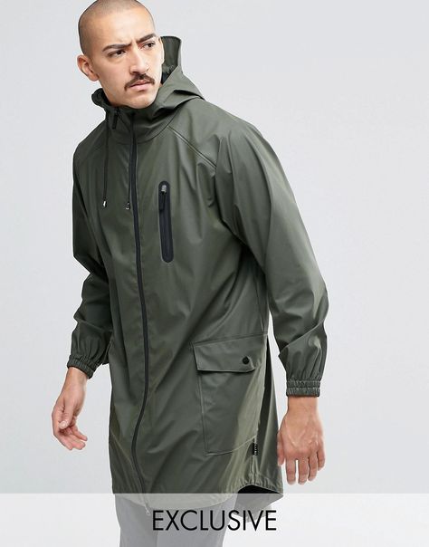 Rain Jacket Outfit Men, Waterproof Jacket Outfit, Rain Jacket Outfit, Winter Outfits Canada, Raincoat Men, Rain Parka, Black Rain Jacket, Waterproof Parka, Mens Raincoat