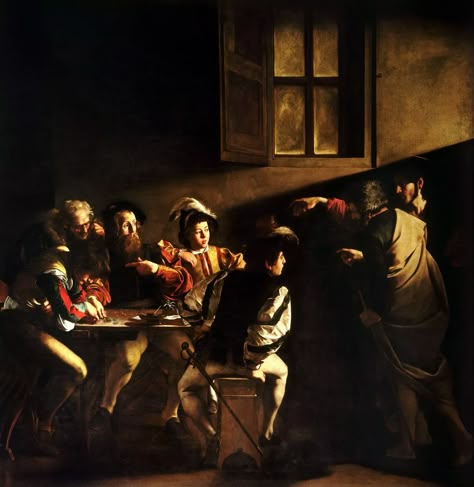 The Calling Of St Matthew, Calling Of St Matthew, Michelangelo Caravaggio, Italy Paintings, Caravaggio Paintings, Nam June Paik, Saint Matthew, Baroque Painting, Jan Van Eyck