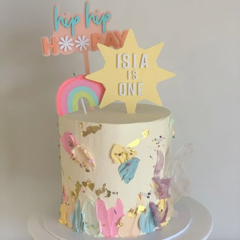 Pastel Rainbow Cake, Australia Perth, Rainbow Candle, Girly Cakes, Pastel Cakes, Mini Cakes Birthday, Prop Hire, Beautiful Birthday Cakes, Baby Birthday Cakes