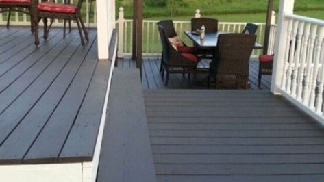 What is the Most Popular Deck Stain Color? Top 8 Revealed Sherwin Williams Deck Stain Colors Ideas, Charcoal Deck, Behr Deck Over Colors, Solid Stain Deck Colors, Grey Deck Stain, Solid Stain Deck, Grey Deck Paint, Sherwin Williams Deck Stain, Wood Deck Stain