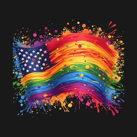 Check out this awesome 'Rainbow+American+Flag+Pride%2C+Splatter+Style+Rainbow+Flag%2C+...' design on @TeePublic! Rainbow American Flag, Wallpaper Glitter, Rainbow Pride Flag, Abstract Art Images, Flag Pride, Cross Wallpaper, Pride Rock, Iphone Wallpaper Glitter, Identity Crisis