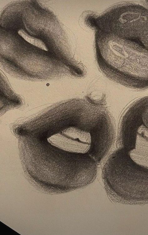 Lip Drawing, Lips Drawing, Art Tools Drawing, Easy Doodles Drawings, Easy Drawings Sketches, Art Drawings Sketches Creative, Dessin Adorable, Hand Art Drawing, Art Tutorial