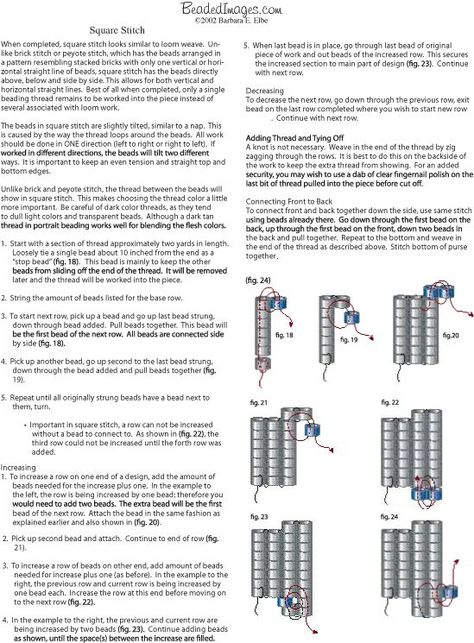 Bead Weaving Patterns Free, Square Stitch, Bead Weaving Tutorials, Beaded Earrings Tutorials, Beading Patterns Free, Beaded Bracelets Tutorial, Stitch Tutorial, Brick Stitch Earrings, Brick Stitch Pattern