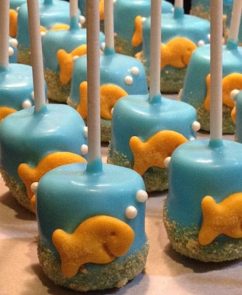 . Octonauts Birthday Party, Dory Party, Octonauts Party, Nemo Party, Sea Birthday Party, Beach Themed Party, Marshmallow Pops, Cupcake Flavors, Sea Birthday