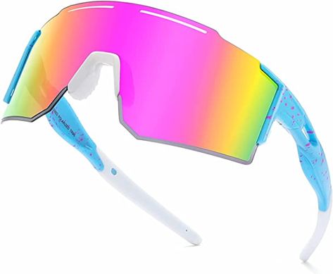 【💪BENDABLE,SCRATCH-RESISTANT FRAME】YUNBLL&KO sunglasses use TR90 polymer memory materials. Adjustable nose pads and non-slip temples are suitable for any face shape, and are suitable for most ages (teens, youth, kids) when exercising outdoors. 【👓HD POLARIZED TAC LENS】Effectively filter strong light and restore true color.Wearing it when you are cycling or driving can provide you with clearer road vision. Kids Baseball, Sports Sunglasses, Sunglasses For Men, Polarized Sunglasses, Cycling, Lenses, Men And Women, Baseball, For Men