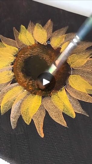 2.1K views · 70 reactions | Draw Gold Sunflowers / Acrylic Painting for Beginners | By MYMY TV | Facebook Painting Sunflowers Easy Step By Step, Sunflowers Acrylic Painting, Sunflowers Acrylic, Painting For Beginners, Acrylic Painting For Beginners, 1k Views, Sunflower, Acrylic Painting, Tv