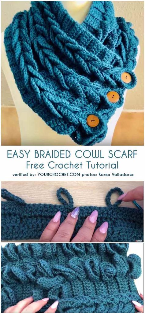 Easy Braided Cowl Free Crochet Tutorial Hawk Hairstyle, Makeup Chart, Halloween Hairstyle, Braided Cowl, Halloween Hairstyles, Crochet Cowl Free Pattern, Crochet Cowl Pattern, Easy Crochet Patterns Free, Face Chart