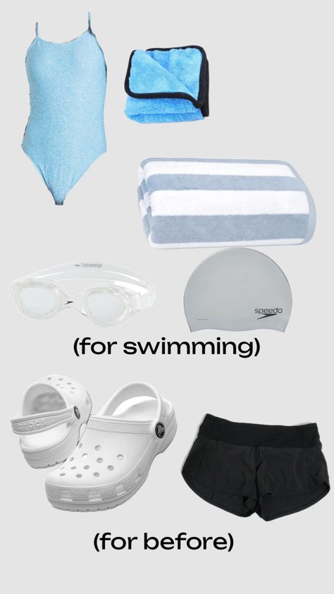 swimming and diving practice outfit inspo! Swim Class Outfit, Swim Practice Outfit, Swimming Outfit Aesthetic, Outfit Inspo Shuffles, Swim Fits, Swimming Accessories, Swimming Outfits, Swimming Gear, Swimmers Life