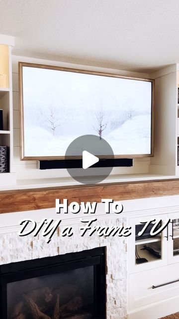 Paris Karnes | DIY, Home & Flips on Instagram: "🌟DIY Frame TV🌟  The tutorial you’ve been waiting for! How to make your own frame TV!  1. Head to Lowes, Lowes has a great selection of frame moulding, pick which style you like.  2. Get your measurements for the bottom and top of your TV and cut those first.  3. I cut those pieces out and taped them to my tv, if the frame was too low it would cover the sensor, if it was too high the tv edge would show, so taping them got me the EXACT measurement for the sides pieces… cut those out.  4. I used brass and gold spray paint… 2 coats of brass and then a dusting of gold.  5. Use a corner clamp if you have one, I assembled with wood glue and a staple gun, it worked great.  6. Fill in the corner gaps with wood filler and then respray paint the corne Tv Frames Flat Screen, Corner Clamp, Gold Spray Paint, Gold Spray, Diy Tv, Wood Filler, Instagram Diy, Me Tv, Cozy Cottage