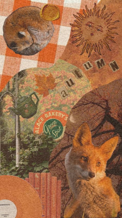 #fox #autumn #fall #orange #vintage #forest #animals #wallpaper #aesthetic Animals Wallpaper Aesthetic, Forest Animals Wallpaper, Fox Autumn, Fox Wallpaper, Vintage Forest, Fall Orange, Orange Fox, Orange Wallpaper, Forest Wallpaper